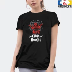 T-Shirt - Nike Dunk Low EMB NBA 75th Anniversary Chicago - Sneaker-Matching T-Shirt (ADJUST Your CROWN And Handle It) -Nike Dunk shop online mockupGenerator 3221