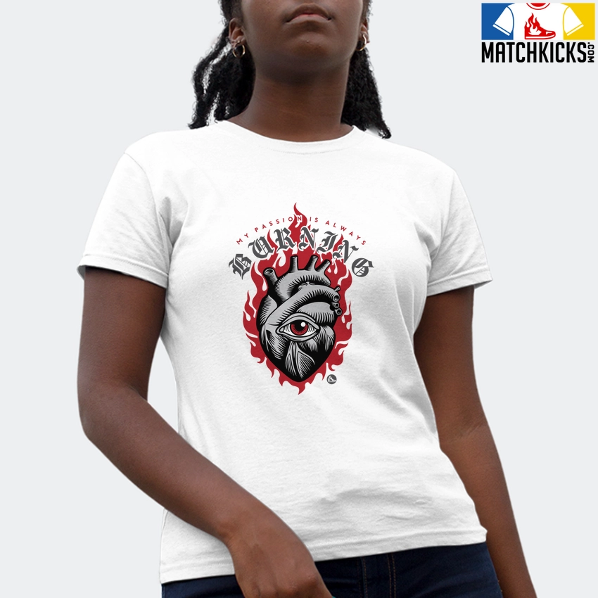 T-Shirt - Nike Dunk High Washed Denim Pack - Sneaker-Matching T-Shirt (My Passion Is Always Burning) 4 T-Shirt - Nike Dunk High Washed Denim Pack - Sneaker-Matching T-Shirt (My Passion Is Always Burning) - Image 2