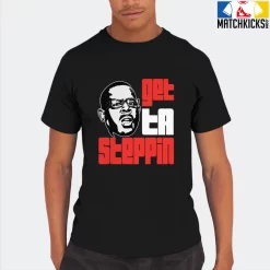 T-Shirt - Nike Dunk Low EMB NBA 75th Anniversary Chicago - Sneaker-Matching T-Shirt (GET TA STEPPIN With MARTIN) -Nike Dunk shop online mockupGenerator 3264