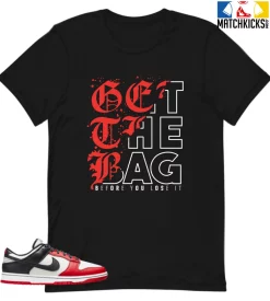 T-Shirt - Nike Dunk Low EMB NBA 75th Anniversary Chicago - Sneaker-Matching T-Shirt (GET THE BAG)