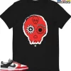 T-Shirt - Nike Dunk Low EMB NBA 75th Anniversary Chicago - Sneaker-Matching T-Shirt (Halloween Skull) -Nike Dunk shop online mockupGenerator 3314