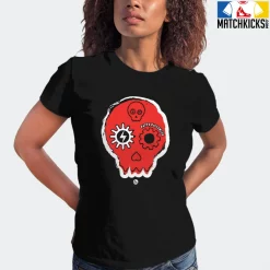 T-Shirt - Nike Dunk Low EMB NBA 75th Anniversary Chicago - Sneaker-Matching T-Shirt (Halloween Skull) -Nike Dunk shop online mockupGenerator 3316