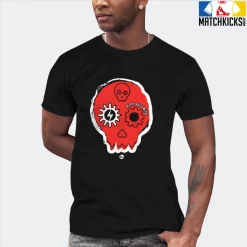 T-Shirt - Nike Dunk Low EMB NBA 75th Anniversary Chicago - Sneaker-Matching T-Shirt (Halloween Skull) -Nike Dunk shop online mockupGenerator 3317