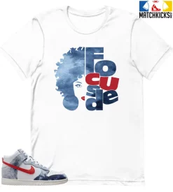 T-Shirt - Nike Dunk High Washed Denim Pack - Sneaker-Matching T-Shirt (FOCUSED)