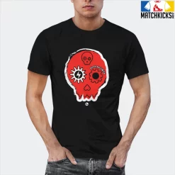 T-Shirt - Nike Dunk Low EMB NBA 75th Anniversary Chicago - Sneaker-Matching T-Shirt (Halloween Skull) -Nike Dunk shop online mockupGenerator 3322