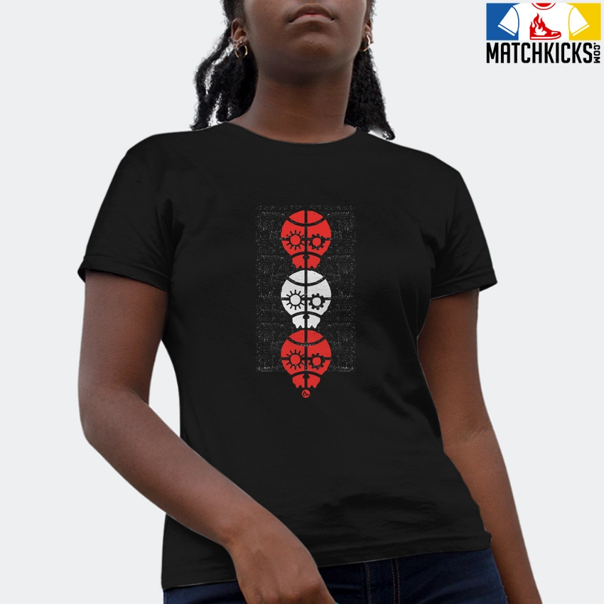 T-Shirt - Nike Dunk Low EMB NBA 75th Anniversary Chicago - Sneaker-Matching T-Shirt (Three Bad Skulls) 4 T-Shirt - Nike Dunk Low EMB NBA 75th Anniversary Chicago - Sneaker-Matching T-Shirt (Three Bad Skulls) - Image 2