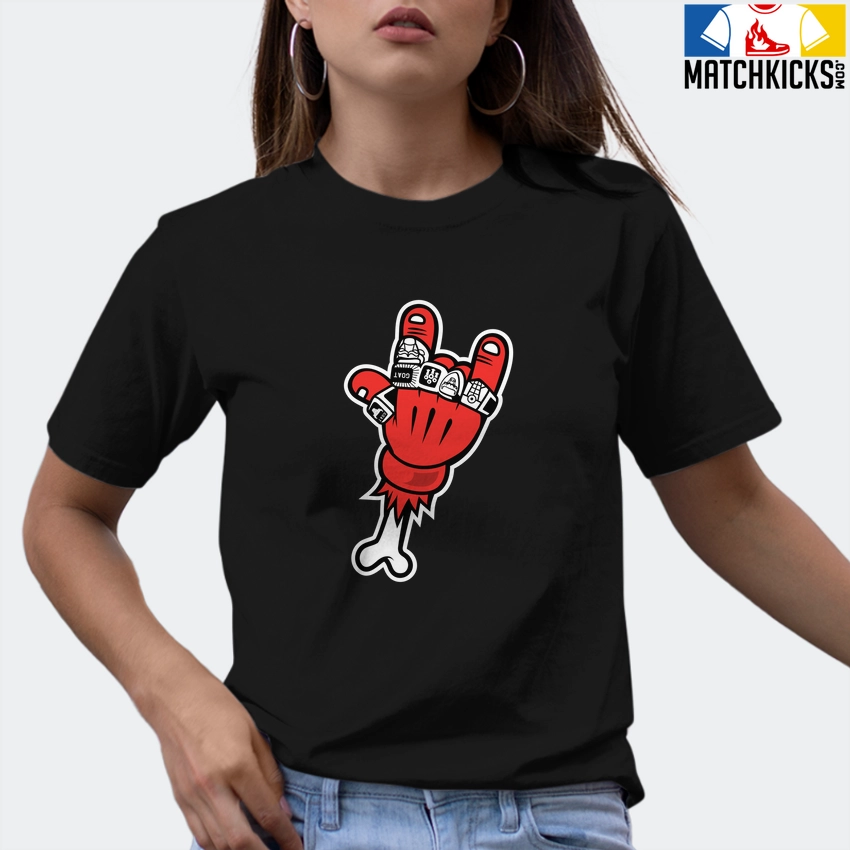 T-Shirt - Nike Dunk Low EMB NBA 75th Anniversary Chicago - Sneaker-Matching T-Shirt (RINGS CHAMPIONS) 9 T-Shirt - Nike Dunk Low EMB NBA 75th Anniversary Chicago - Sneaker-Matching T-Shirt (RINGS CHAMPIONS) - Image 7