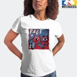 T-Shirt - Nike Dunk High Washed Denim Pack - Sneaker-Matching T-Shirt (FACE IT) -Nike Dunk shop online mockupGenerator 343