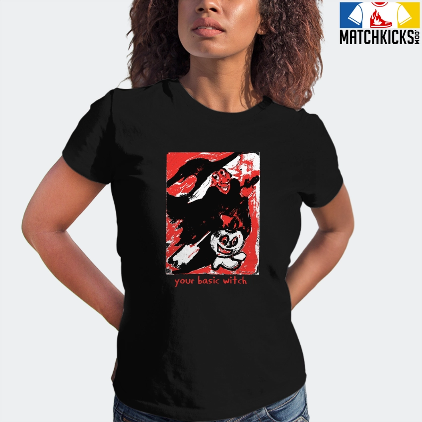 T-Shirt - Nike Dunk Low EMB NBA 75th Anniversary Chicago - Sneaker-Matching T-Shirt (your Basic Witch) 6 T-Shirt - Nike Dunk Low EMB NBA 75th Anniversary Chicago - Sneaker-Matching T-Shirt (your Basic Witch) - Image 4