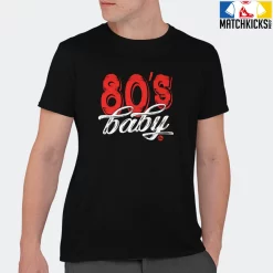 T-Shirt - Nike Dunk Low EMB NBA 75th Anniversary Chicago - Sneaker-Matching T-Shirt (80s Baby) -Nike Dunk shop online mockupGenerator 3474