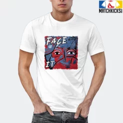 T-Shirt - Nike Dunk High Washed Denim Pack - Sneaker-Matching T-Shirt (FACE IT) -Nike Dunk shop online mockupGenerator 349