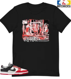 T-Shirt - Nike Dunk Low EMB NBA 75th Anniversary Chicago - Sneaker-Matching T-Shirt (After. The Window)