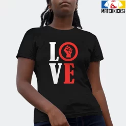 T-Shirt - Nike Dunk Low EMB NBA 75th Anniversary Chicago - Sneaker-Matching T-Shirt (Love - BLM) -Nike Dunk shop online mockupGenerator 3522