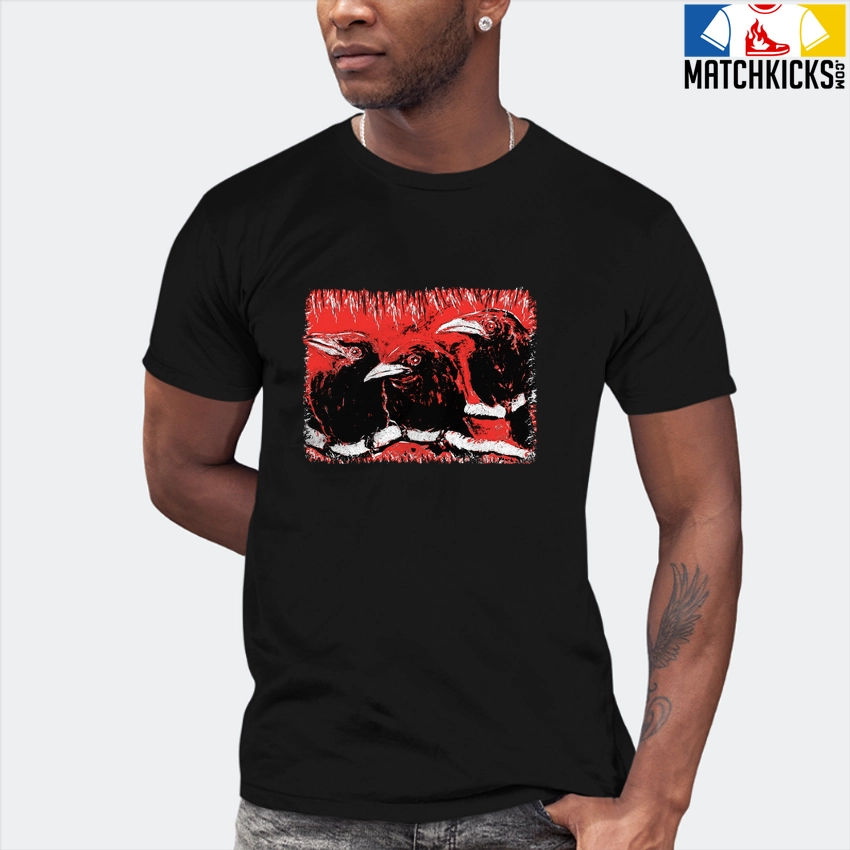 T-Shirt - Nike Dunk Low EMB NBA 75th Anniversary Chicago - Sneaker-Matching T-Shirt (Baby Crows) 7 T-Shirt - Nike Dunk Low EMB NBA 75th Anniversary Chicago - Sneaker-Matching T-Shirt (Baby Crows) - Image 5