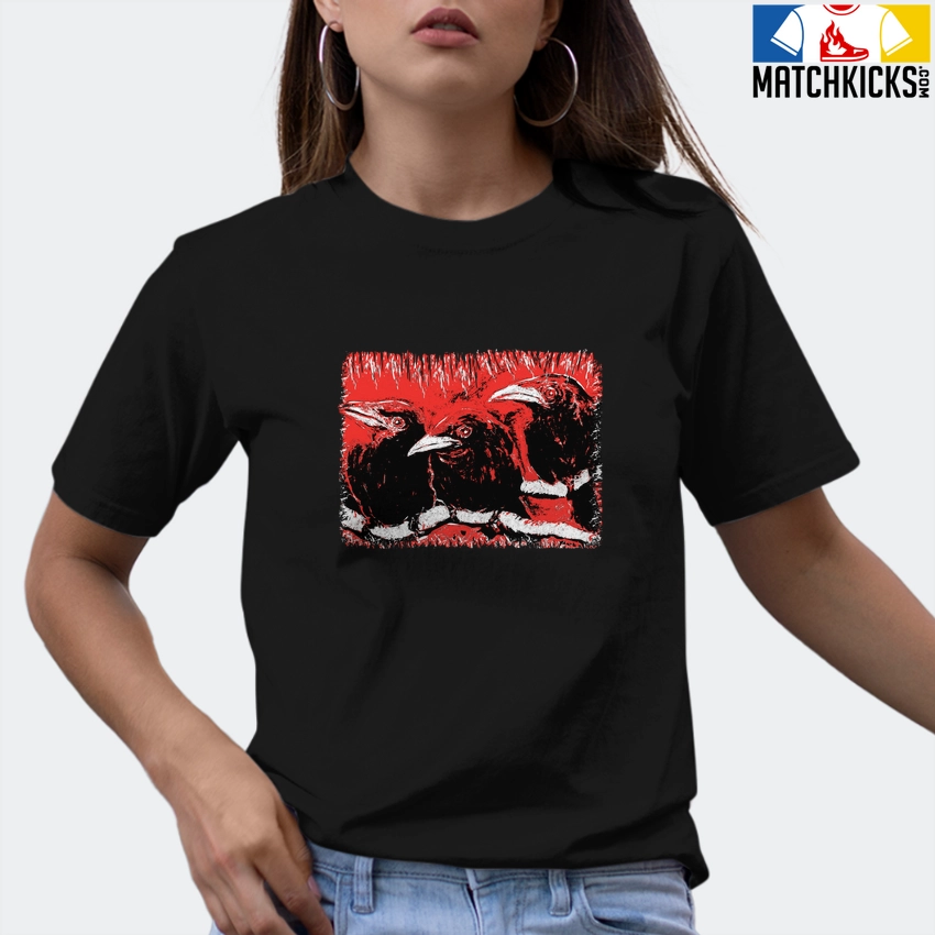 T-Shirt - Nike Dunk Low EMB NBA 75th Anniversary Chicago - Sneaker-Matching T-Shirt (Baby Crows) 9 T-Shirt - Nike Dunk Low EMB NBA 75th Anniversary Chicago - Sneaker-Matching T-Shirt (Baby Crows) - Image 7