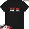 T-Shirt - Nike Dunk Low EMB NBA 75th Anniversary Chicago - Sneaker-Matching T-Shirt (F You - Love You)