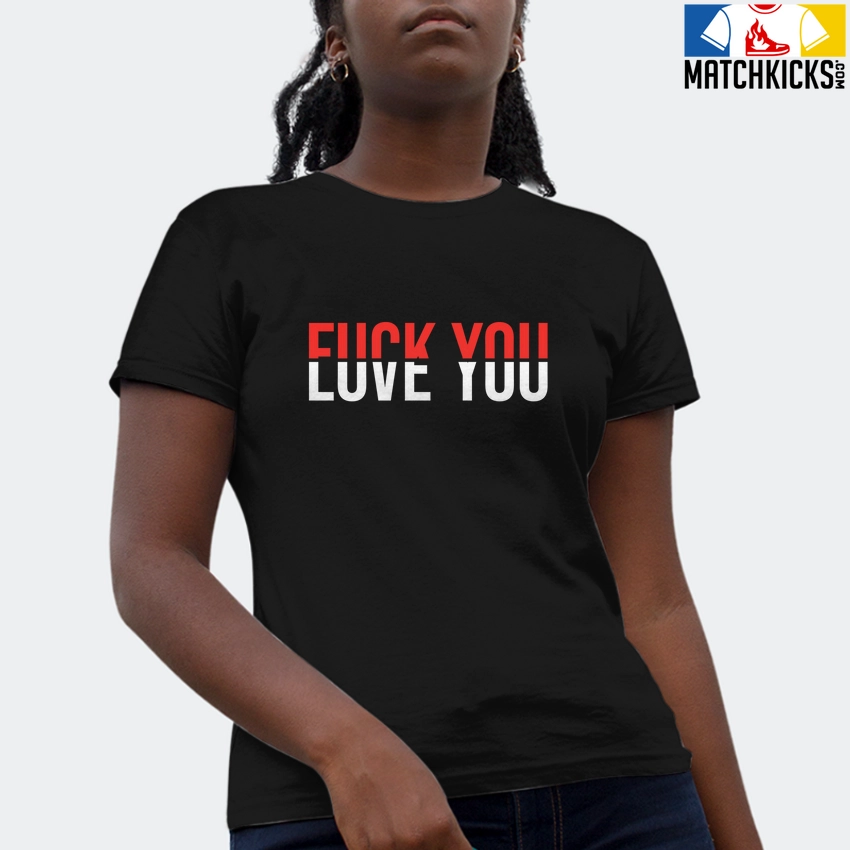 T-Shirt - Nike Dunk Low EMB NBA 75th Anniversary Chicago - Sneaker-Matching T-Shirt (F You - Love You) 4 T-Shirt - Nike Dunk Low EMB NBA 75th Anniversary Chicago - Sneaker-Matching T-Shirt (F You - Love You) - Image 2