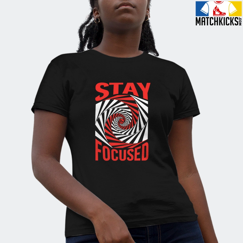T-Shirt - Nike Dunk Low EMB NBA 75th Anniversary Chicago - Sneaker-Matching T-Shirt (STAY FOCUSED) 4 T-Shirt - Nike Dunk Low EMB NBA 75th Anniversary Chicago - Sneaker-Matching T-Shirt (STAY FOCUSED) - Image 2