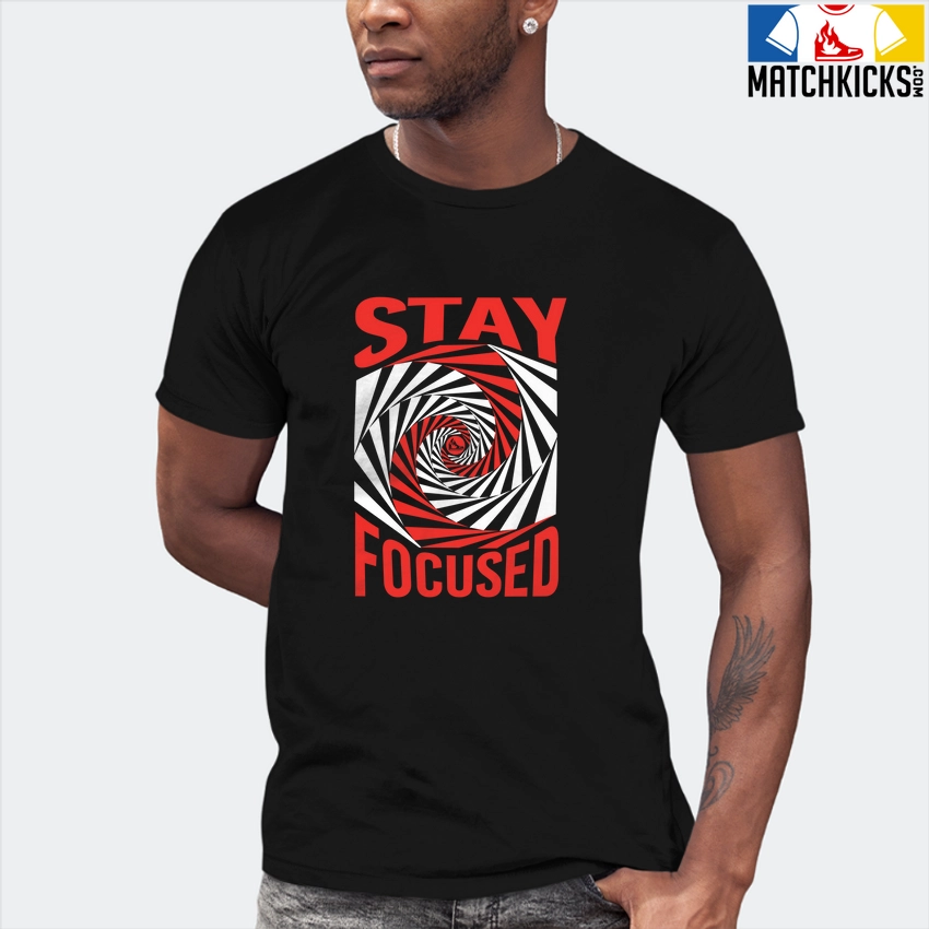 T-Shirt - Nike Dunk Low EMB NBA 75th Anniversary Chicago - Sneaker-Matching T-Shirt (STAY FOCUSED) 7 T-Shirt - Nike Dunk Low EMB NBA 75th Anniversary Chicago - Sneaker-Matching T-Shirt (STAY FOCUSED) - Image 5