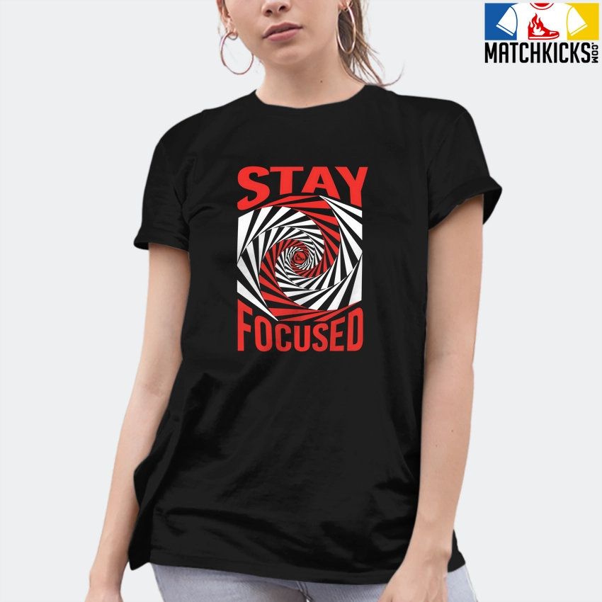 T-Shirt - Nike Dunk Low EMB NBA 75th Anniversary Chicago - Sneaker-Matching T-Shirt (STAY FOCUSED) 10 T-Shirt - Nike Dunk Low EMB NBA 75th Anniversary Chicago - Sneaker-Matching T-Shirt (STAY FOCUSED) - Image 8