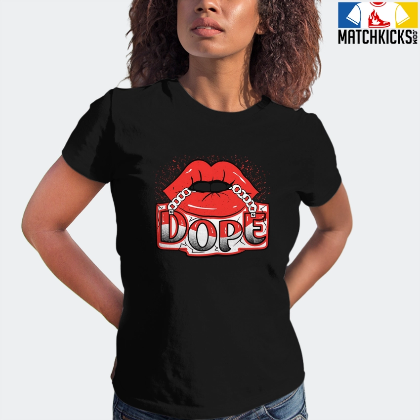 T-Shirt - Nike Dunk Low EMB NBA 75th Anniversary Chicago - Sneaker-Matching T-Shirt (Dope Lips) 6 T-Shirt - Nike Dunk Low EMB NBA 75th Anniversary Chicago - Sneaker-Matching T-Shirt (Dope Lips) - Image 4