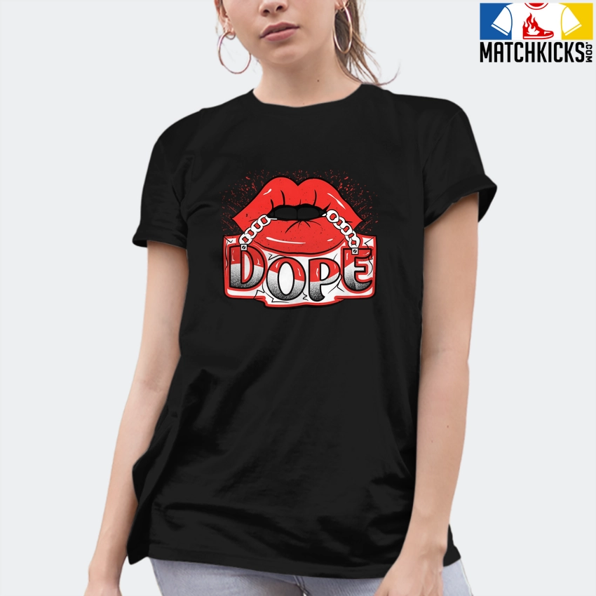 T-Shirt - Nike Dunk Low EMB NBA 75th Anniversary Chicago - Sneaker-Matching T-Shirt (Dope Lips) 10 T-Shirt - Nike Dunk Low EMB NBA 75th Anniversary Chicago - Sneaker-Matching T-Shirt (Dope Lips) - Image 8
