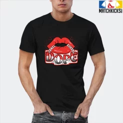 T-Shirt - Nike Dunk Low EMB NBA 75th Anniversary Chicago - Sneaker-Matching T-Shirt (Dope Lips) 21 T-Shirt - Nike Dunk Low EMB NBA 75th Anniversary Chicago - Sneaker-Matching T-Shirt (Dope Lips) -Nike Dunk shop online mockupGenerator 3592