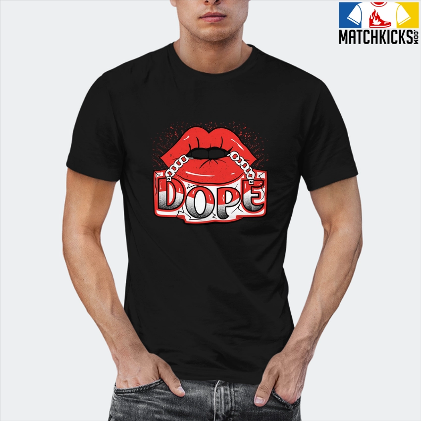 T-Shirt - Nike Dunk Low EMB NBA 75th Anniversary Chicago - Sneaker-Matching T-Shirt (Dope Lips) 12 T-Shirt - Nike Dunk Low EMB NBA 75th Anniversary Chicago - Sneaker-Matching T-Shirt (Dope Lips) - Image 10
