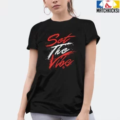 T-Shirt - Nike Dunk Low EMB NBA 75th Anniversary Chicago - Sneaker-Matching T-Shirt (Set The Vibe) -Nike Dunk shop online mockupGenerator 3599