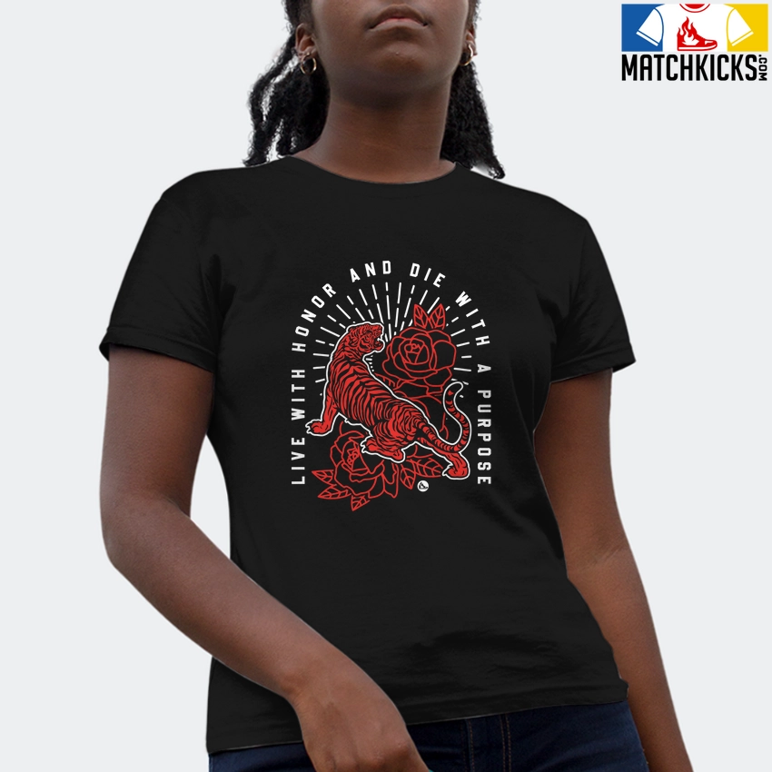 T-Shirt - Nike Dunk Low EMB NBA 75th Anniversary Chicago - Sneaker-Matching T-Shirt (Live With Honor Die With Purpose) 4 T-Shirt - Nike Dunk Low EMB NBA 75th Anniversary Chicago - Sneaker-Matching T-Shirt (Live With Honor Die With Purpose) - Image 2