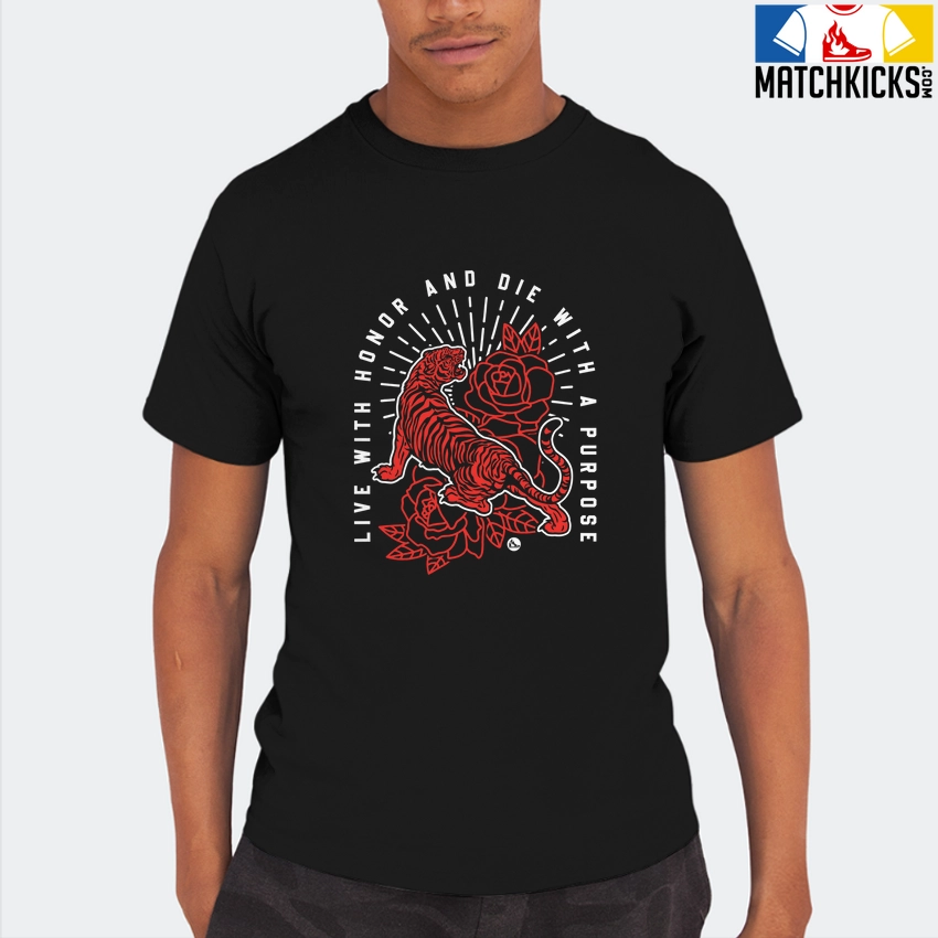 T-Shirt - Nike Dunk Low EMB NBA 75th Anniversary Chicago - Sneaker-Matching T-Shirt (Live With Honor Die With Purpose) 8 T-Shirt - Nike Dunk Low EMB NBA 75th Anniversary Chicago - Sneaker-Matching T-Shirt (Live With Honor Die With Purpose) - Image 6