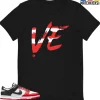 T-Shirt - Nike Dunk Low EMB NBA 75th Anniversary Chicago - Sneaker-Matching T-Shirt (Rainbow Love Right)