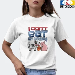 T-Shirt - Nike Dunk High Washed Denim Pack - Sneaker-Matching T-Shirt (I Don't Eat My Homies) -Nike Dunk shop online mockupGenerator 364