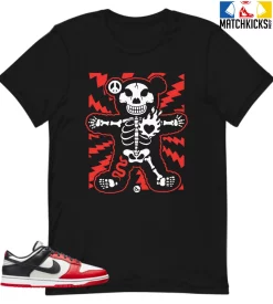 T-Shirt - Nike Dunk Low EMB NBA 75th Anniversary Chicago - Sneaker-Matching T-Shirt (Made Of)