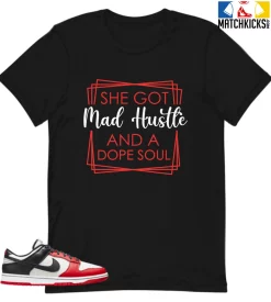 T-Shirt - Nike Dunk Low EMB NBA 75th Anniversary Chicago - Sneaker-Matching T-Shirt (She Got)