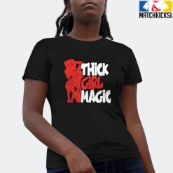 T-Shirt - Nike Dunk Low EMB NBA 75th Anniversary Chicago - Sneaker-Matching T-Shirt (THICK GIRL MAGIC) -Nike Dunk shop online mockupGenerator 3684