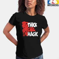 T-Shirt - Nike Dunk Low EMB NBA 75th Anniversary Chicago - Sneaker-Matching T-Shirt (THICK GIRL MAGIC) -Nike Dunk shop online mockupGenerator 3685