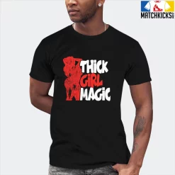 T-Shirt - Nike Dunk Low EMB NBA 75th Anniversary Chicago - Sneaker-Matching T-Shirt (THICK GIRL MAGIC) -Nike Dunk shop online mockupGenerator 3686