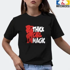 T-Shirt - Nike Dunk Low EMB NBA 75th Anniversary Chicago - Sneaker-Matching T-Shirt (THICK GIRL MAGIC) -Nike Dunk shop online mockupGenerator 3688