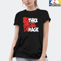 T-Shirt - Nike Dunk Low EMB NBA 75th Anniversary Chicago - Sneaker-Matching T-Shirt (THICK GIRL MAGIC) -Nike Dunk shop online mockupGenerator 3689