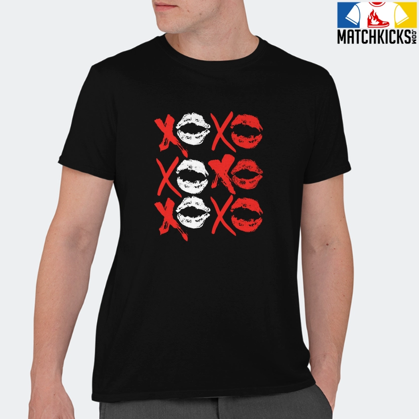 T-Shirt - Nike Dunk Low EMB NBA 75th Anniversary Chicago - Sneaker-Matching T-Shirt (XO Repeat) 11 T-Shirt - Nike Dunk Low EMB NBA 75th Anniversary Chicago - Sneaker-Matching T-Shirt (XO Repeat) - Image 9