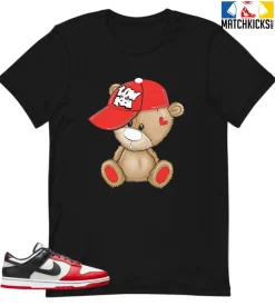 T-Shirt - Nike Dunk Low EMB NBA 75th Anniversary Chicago - Sneaker-Matching T-Shirt (LOW KEY BEAR)