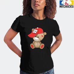 T-Shirt - Nike Dunk Low EMB NBA 75th Anniversary Chicago - Sneaker-Matching T-Shirt (LOW KEY BEAR) -Nike Dunk shop online mockupGenerator 3721