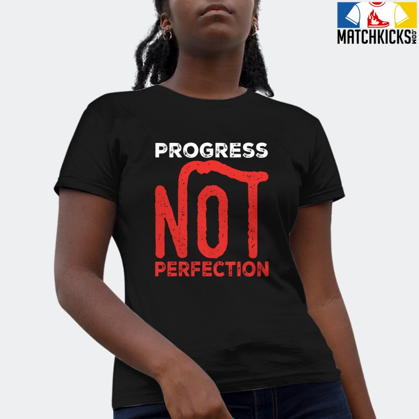 T-Shirt - Nike Dunk Low EMB NBA 75th Anniversary Chicago - Sneaker-Matching T-Shirt (Progress NOT Perfection) 4 T-Shirt - Nike Dunk Low EMB NBA 75th Anniversary Chicago - Sneaker-Matching T-Shirt (Progress NOT Perfection) - Image 2