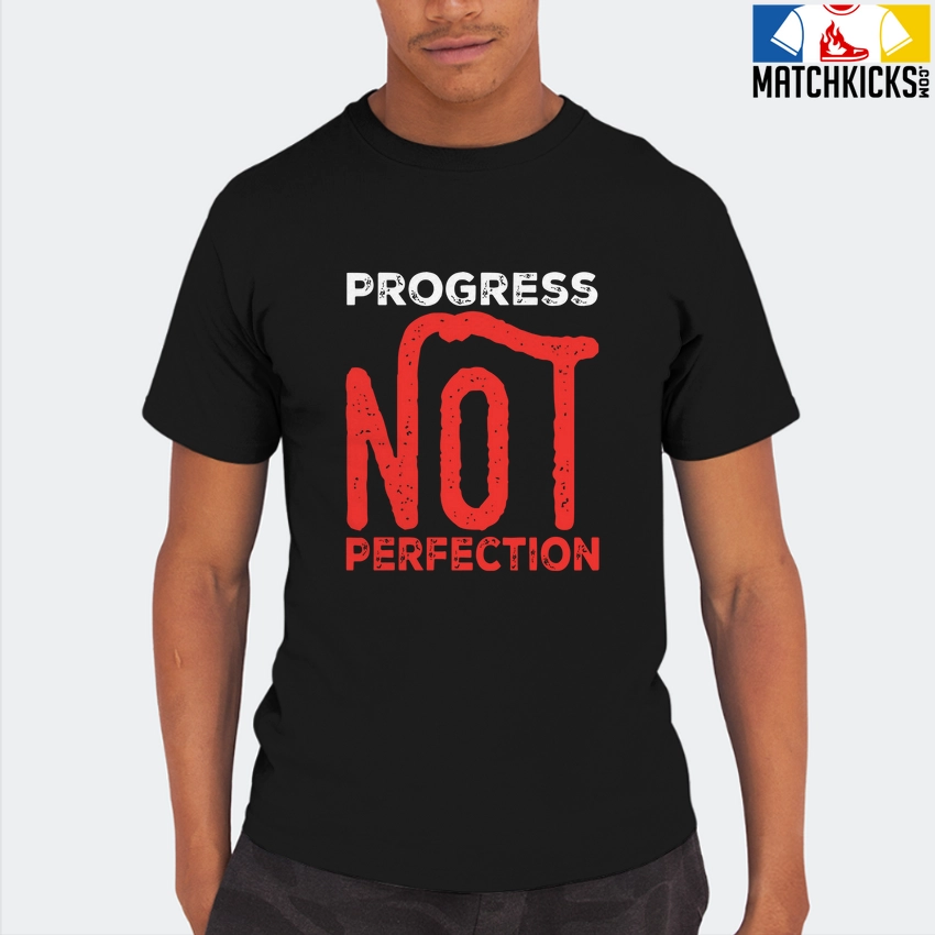 T-Shirt - Nike Dunk Low EMB NBA 75th Anniversary Chicago - Sneaker-Matching T-Shirt (Progress NOT Perfection) 8 T-Shirt - Nike Dunk Low EMB NBA 75th Anniversary Chicago - Sneaker-Matching T-Shirt (Progress NOT Perfection) - Image 6