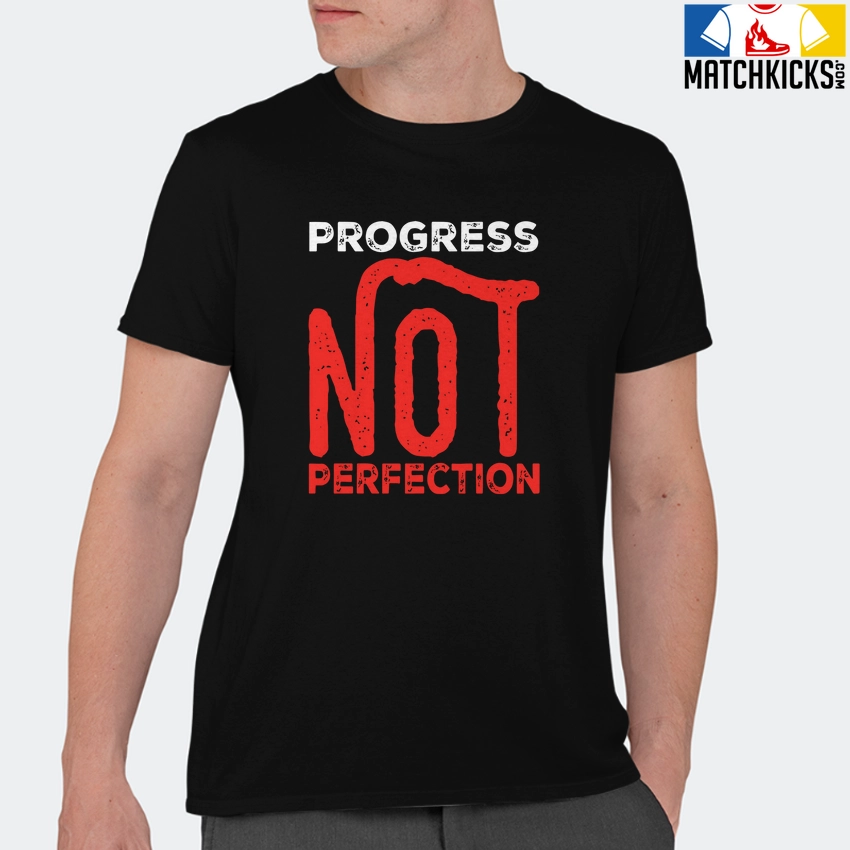 T-Shirt - Nike Dunk Low EMB NBA 75th Anniversary Chicago - Sneaker-Matching T-Shirt (Progress NOT Perfection) 11 T-Shirt - Nike Dunk Low EMB NBA 75th Anniversary Chicago - Sneaker-Matching T-Shirt (Progress NOT Perfection) - Image 9
