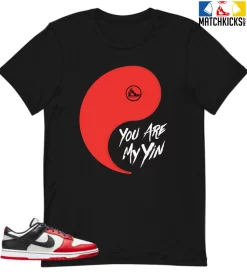T-Shirt - Nike Dunk Low EMB NBA 75th Anniversary Chicago - Sneaker-Matching T-Shirt (You Are My Yin)