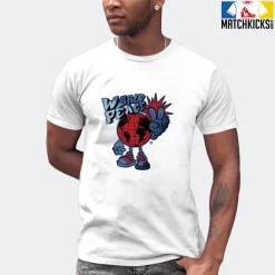 T-Shirt - Nike Dunk High Washed Denim Pack - Sneaker-Matching T-Shirt (World Peace) -Nike Dunk shop online mockupGenerator 380