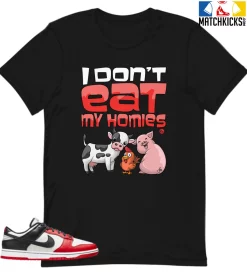 T-Shirt - Nike Dunk Low EMB NBA 75th Anniversary Chicago - Sneaker-Matching T-Shirt (I Don't Eat My Homies)