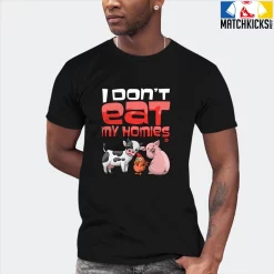 T-Shirt - Nike Dunk Low EMB NBA 75th Anniversary Chicago - Sneaker-Matching T-Shirt (I Don't Eat My Homies) -Nike Dunk shop online mockupGenerator 3812